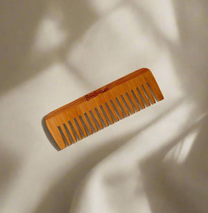 Wide tooth bamboo comb