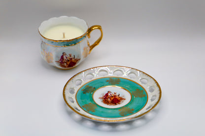 Cosmos Lustre Gold Tea Cup and Saucer