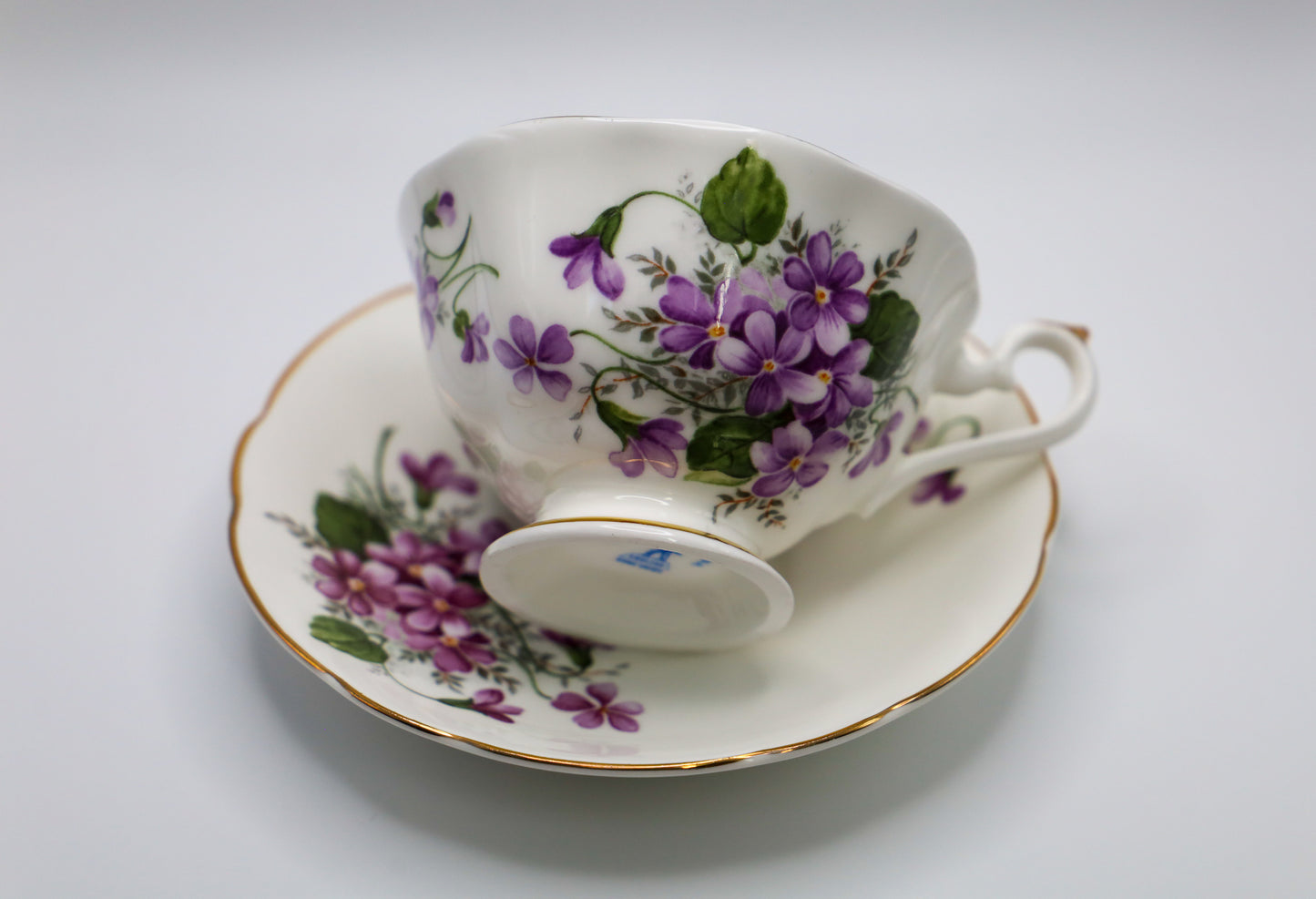 Vivid Violet Tea Cup & Saucer